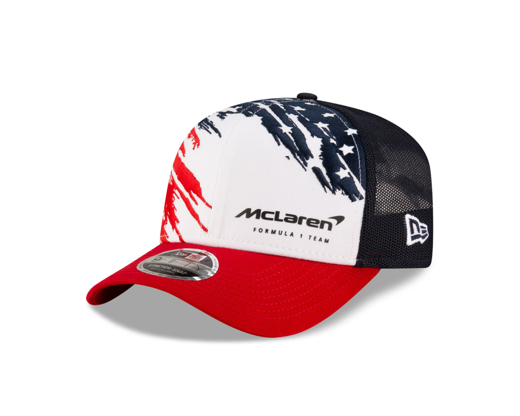 McLaren Racing F1 Team New Era 9Fifty Unisex Special Edition Austin White and Navy Hat