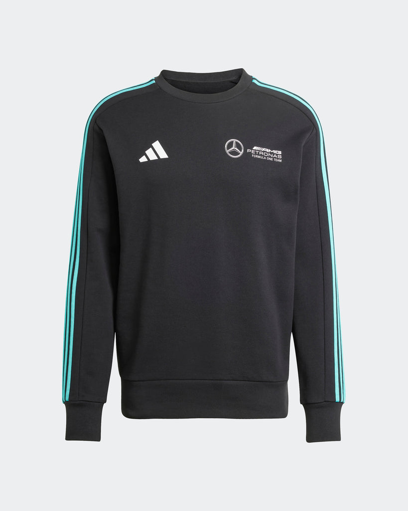 Mercedes AMG Petronas F1 Team x Adidas Mens DNA Sweat Top Black