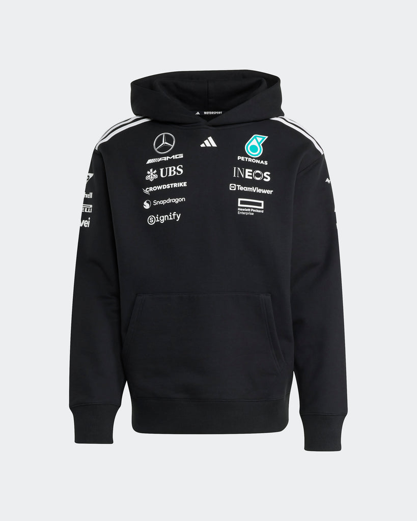 Mercedes AMG Petronas F1 Team x Adidas Mens 2025 Team Hoody Black