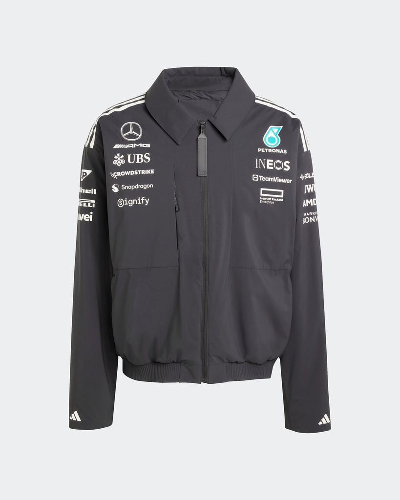 Mercedes AMG Petronas F1 Team x Adidas Mens 2025 Team Jacket Black