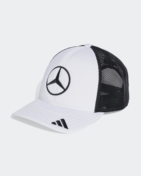 Mercedes AMG Petronas F1 Team x Adidas 2025 Team Snapback Star Trucker Cap White
