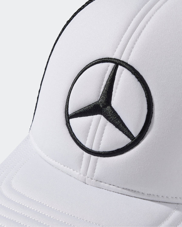 Mercedes AMG Petronas F1 Team x Adidas 2025 Team Snapback Star Trucker Cap White