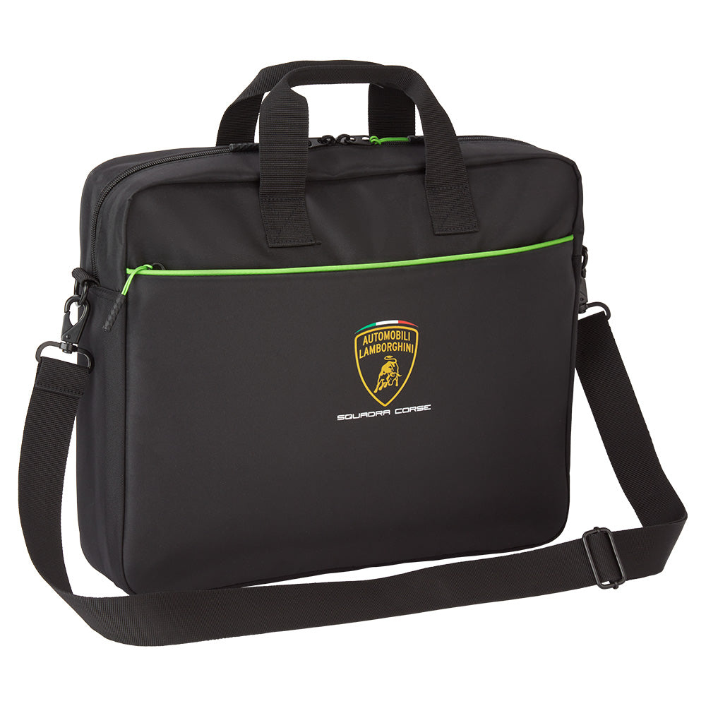 Automobili Lamborghini Squadra Corse Team Noir Sac pour ordinateur portable