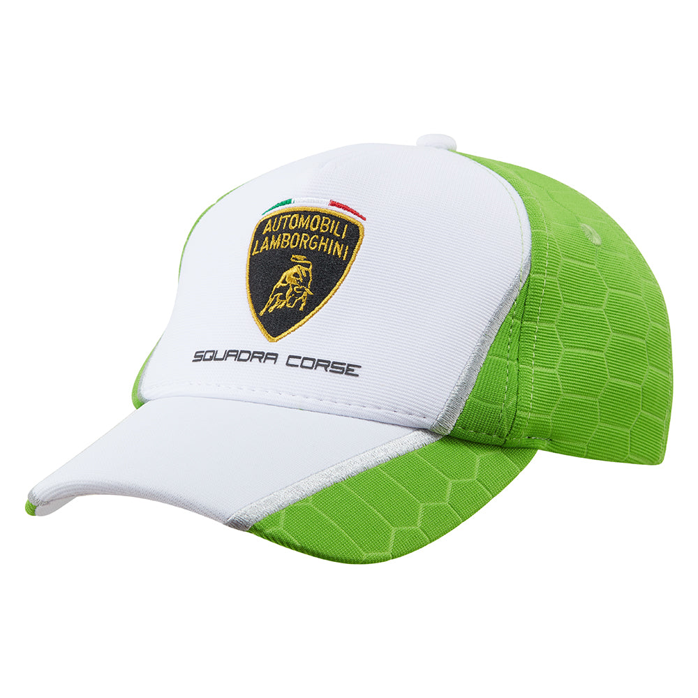 Automobili Lamborghini Squadra Corse Team Chapeau blanc/vert pour enfant 