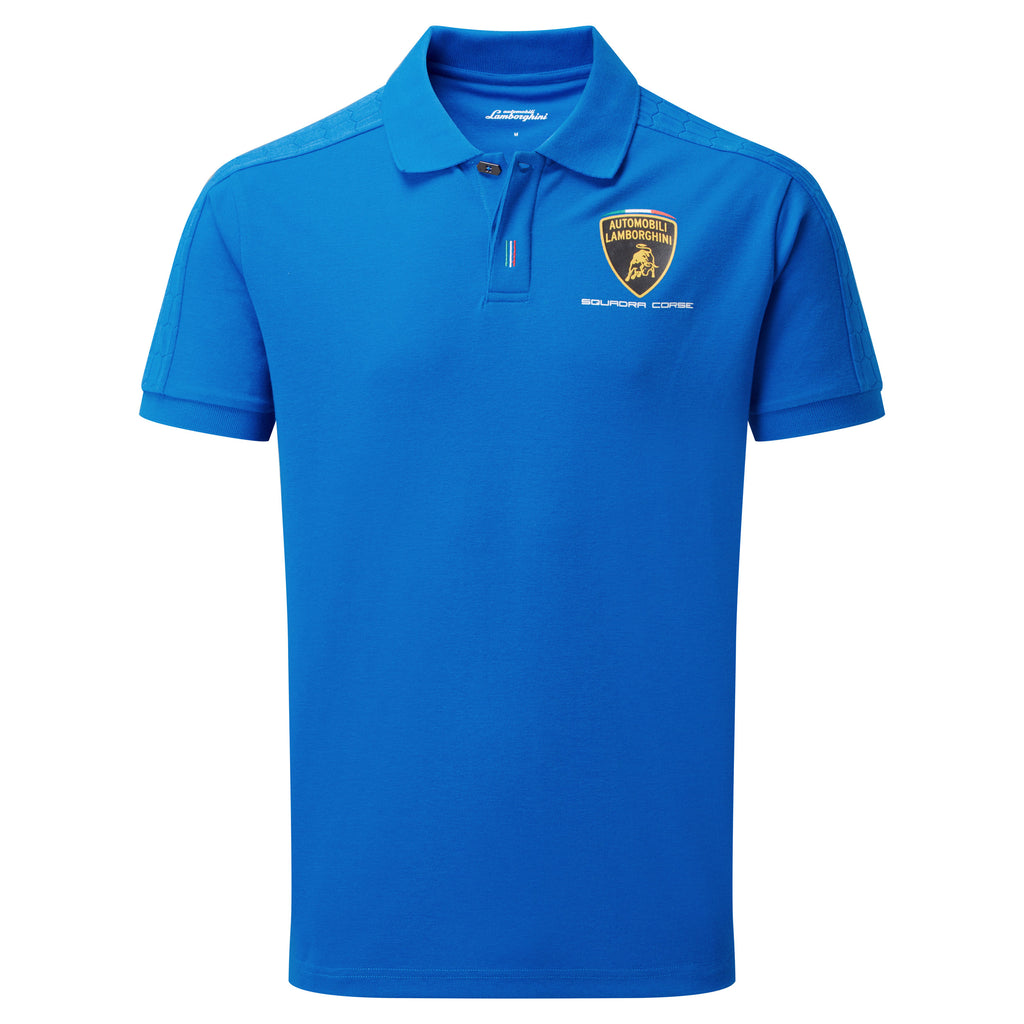 Automobili Lamborghini Blue Men's Travel Polo Shirt