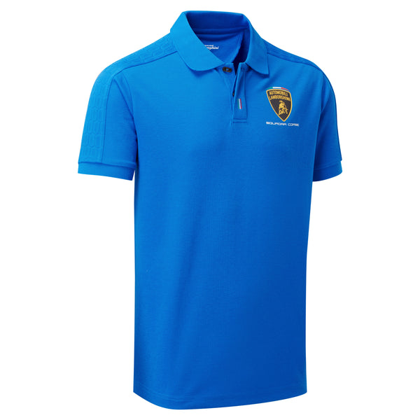 Automobili Lamborghini Blue Men's Travel Polo Shirt