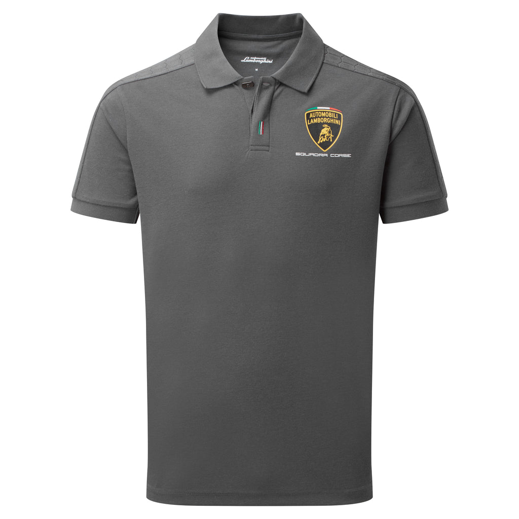 Automobili Lamborghini Grey Men's Travel Polo Shirt