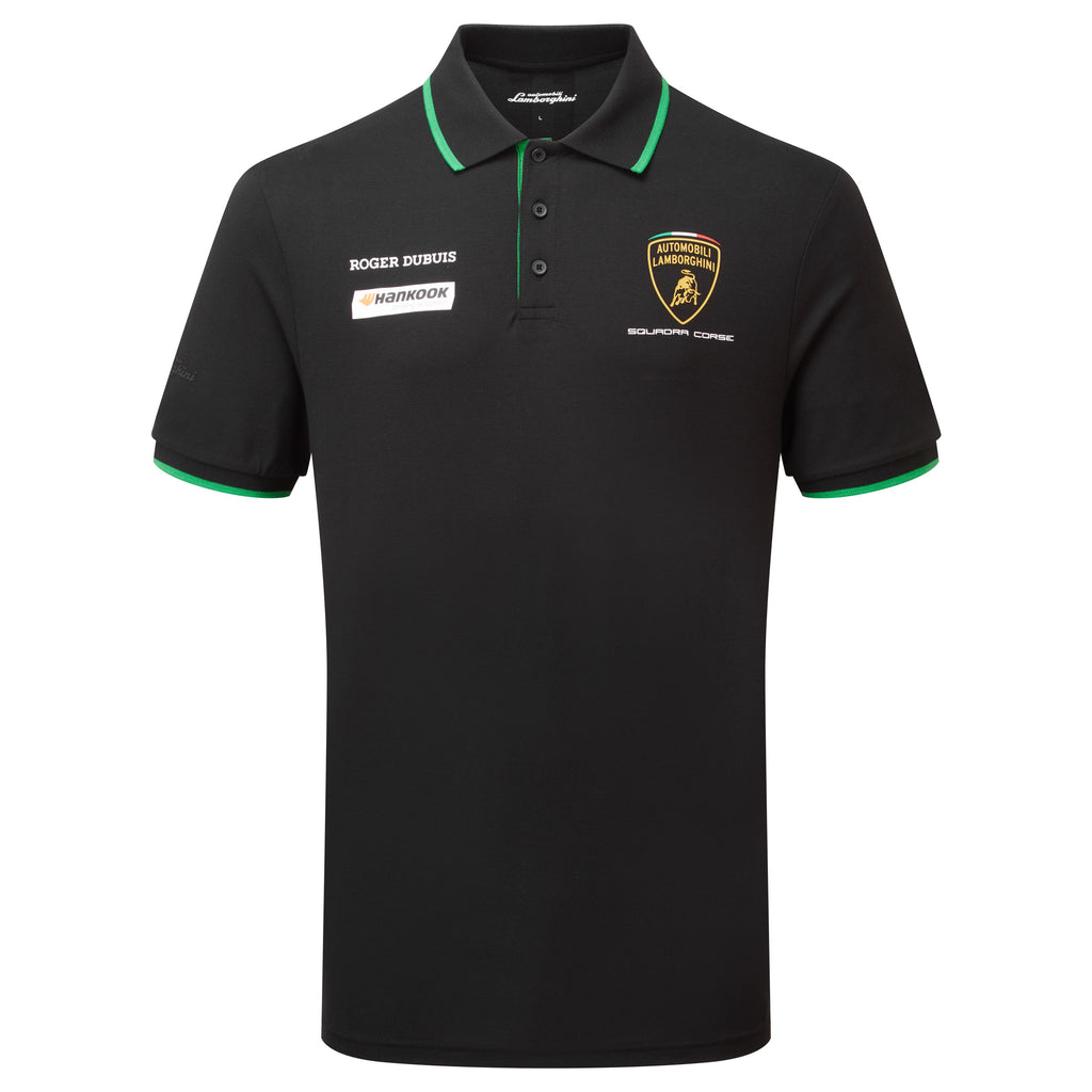 Automobili Lamborghini Black Men's Team Polo Shirt