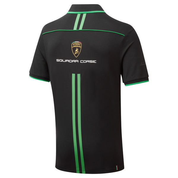 Automobili Lamborghini Black Men's Team Polo Shirt