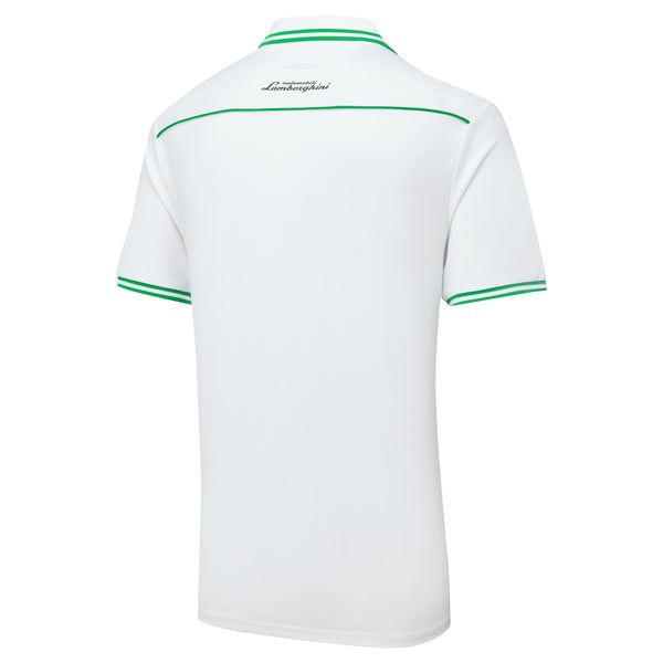 Automobili Lamborghini White Men's Travel Polo Shirt