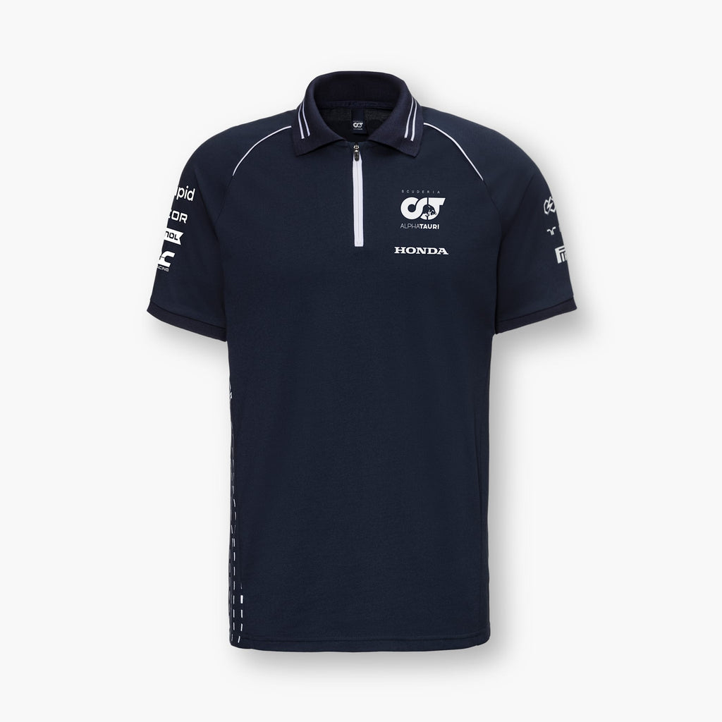 Polo Scuderia AlphaTauri F1 Team pour homme bleu marine/blanc