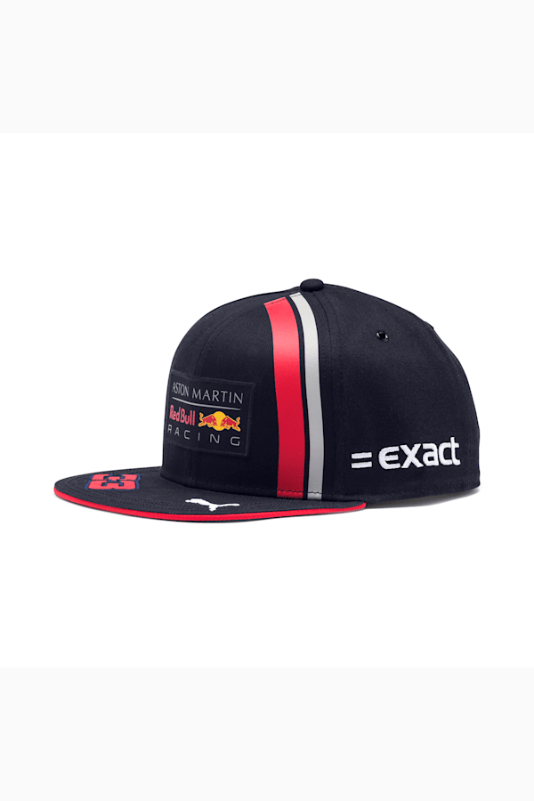 Red Bull Racing F1 Team Unisex Replica Verstappen Flat Brim Night Sky Blue Hat