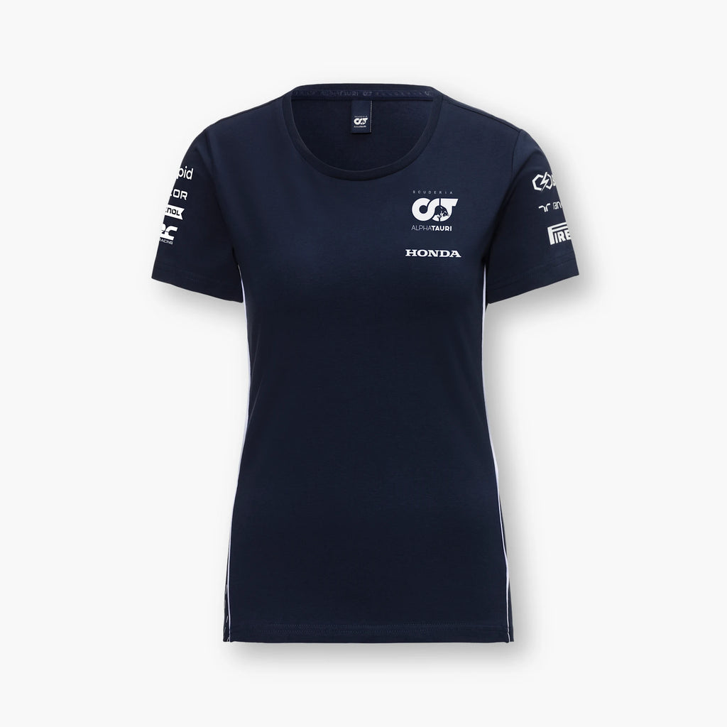 Scuderia AlphaTauri F1 Team Womens Navy T Shirt V12 RS