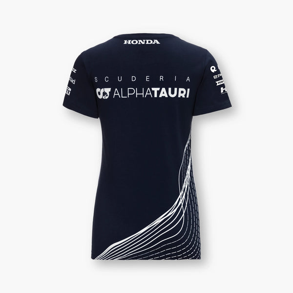 T-shirt bleu marine pour femme Scuderia AlphaTauri F1 Team