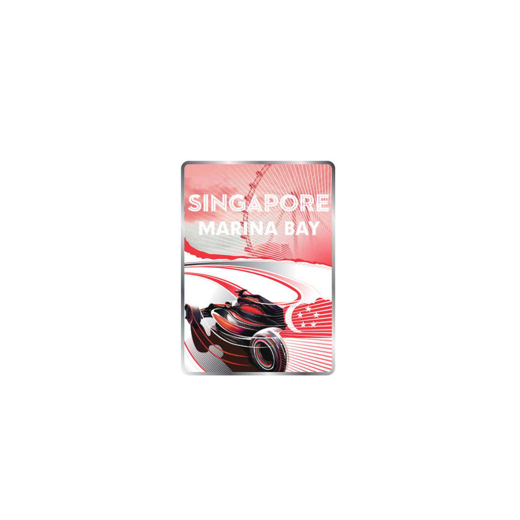 Racing Authentic Singapore Multicolor Magnet 1