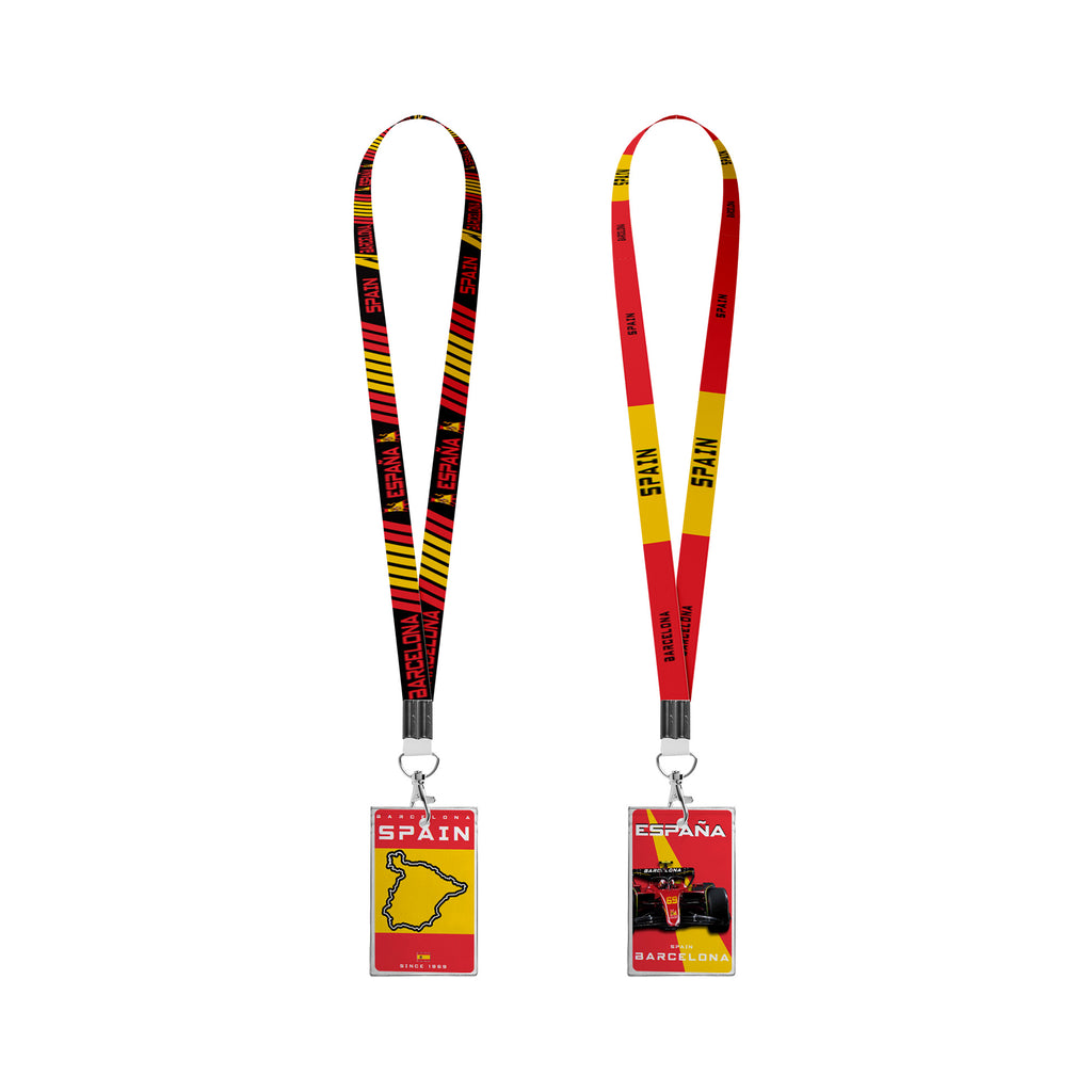 Racing Authentic Event Ticket Holder Spain Multicolor Lanyard