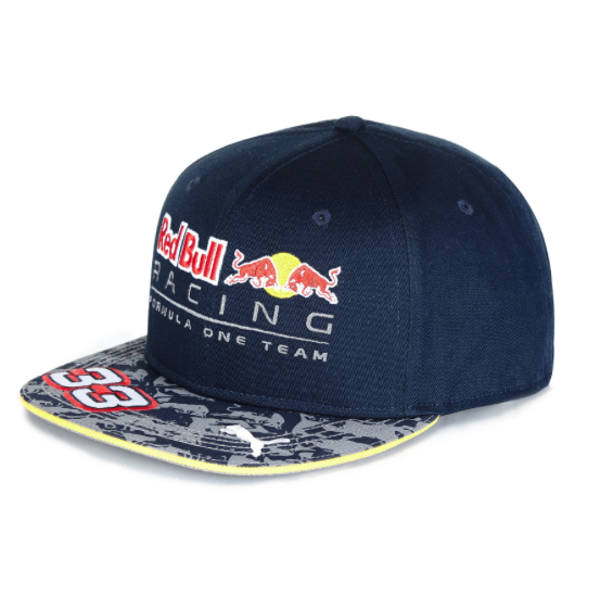 Red Bull Racing F1 Unisex Driver Max Verstappen Total Eclipse Night Sky Blue Hat