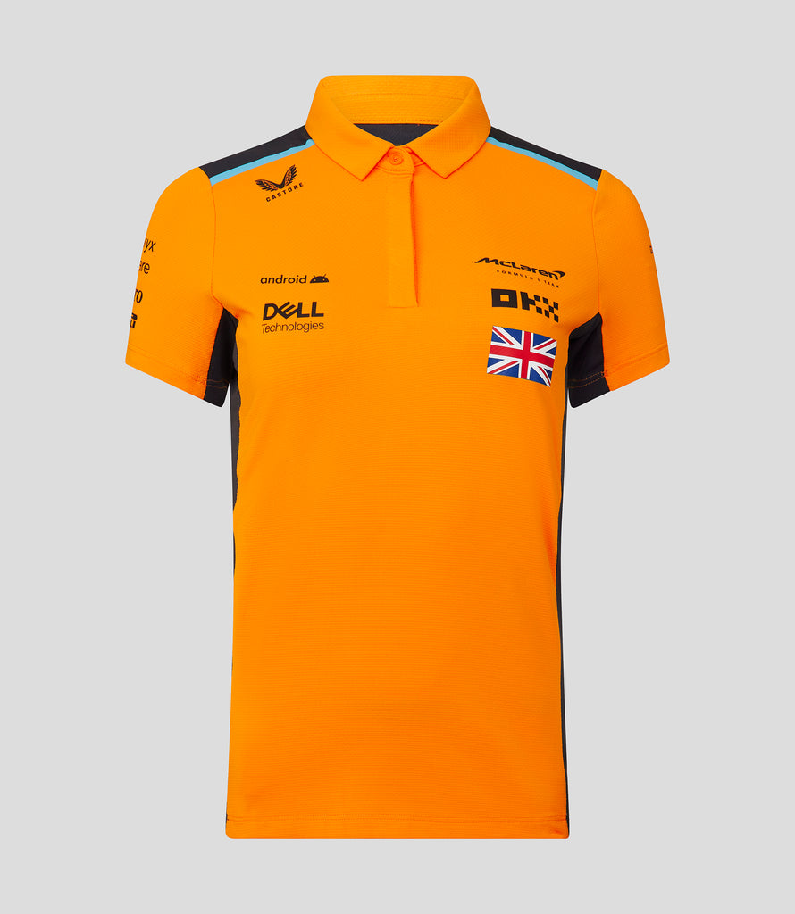 Mclaren F1 Driver Lando Norris Womens Replica Autumn Glory Polo Shirt