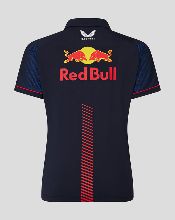 Red Bull Racing F1 Driver Max Verstappen Polo Femme Bleu Ciel Nuit