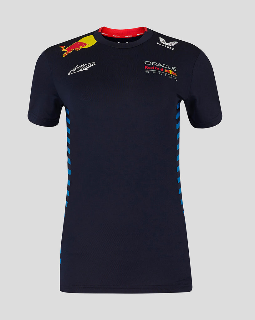 Red Bull Racing F1 Team Womens Driver Max Verstappen Night Sky Blue T-Shirt