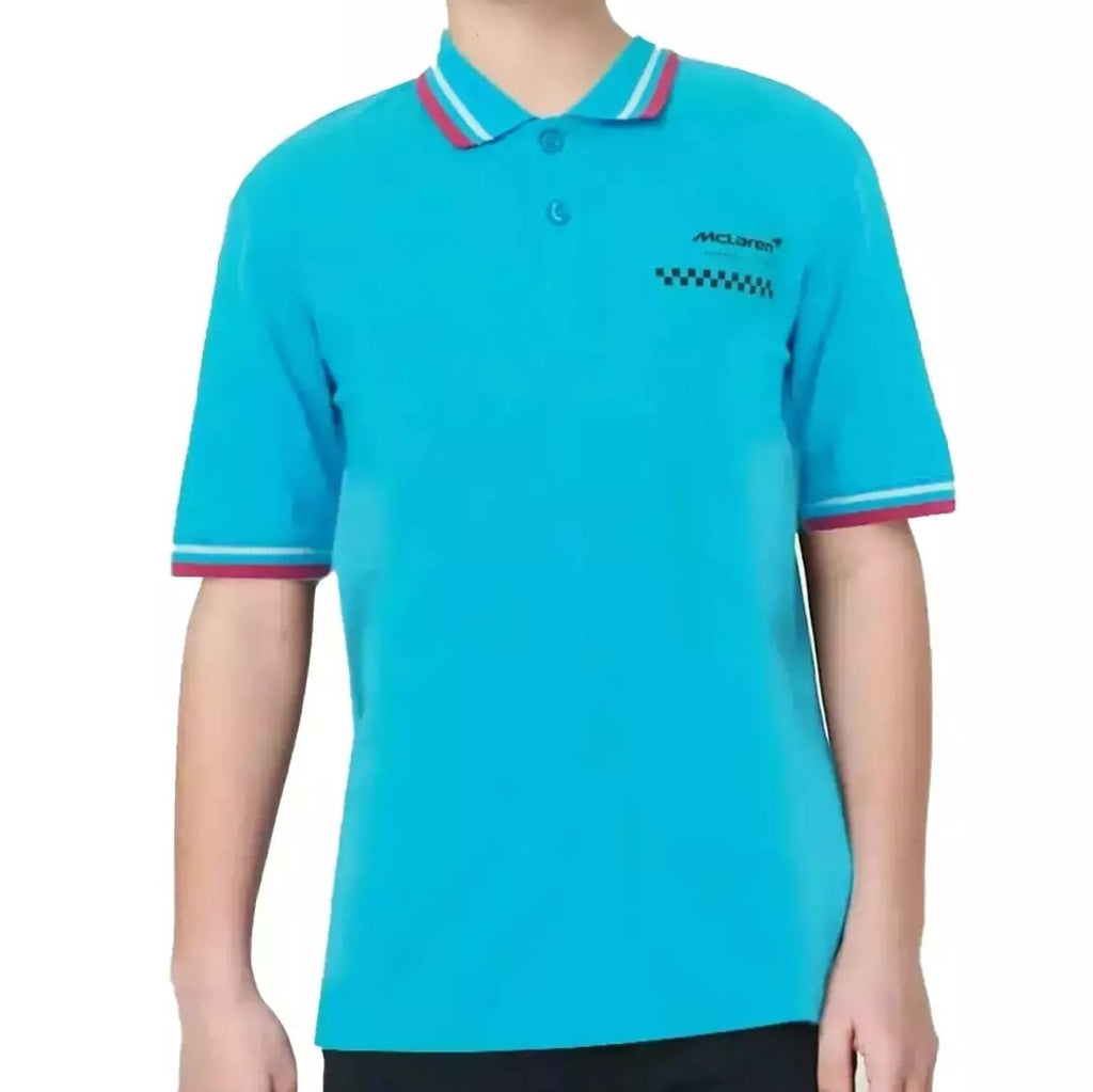 McLaren Racing F1 Junior Miami Graphic Vice Blue Polo Shirt