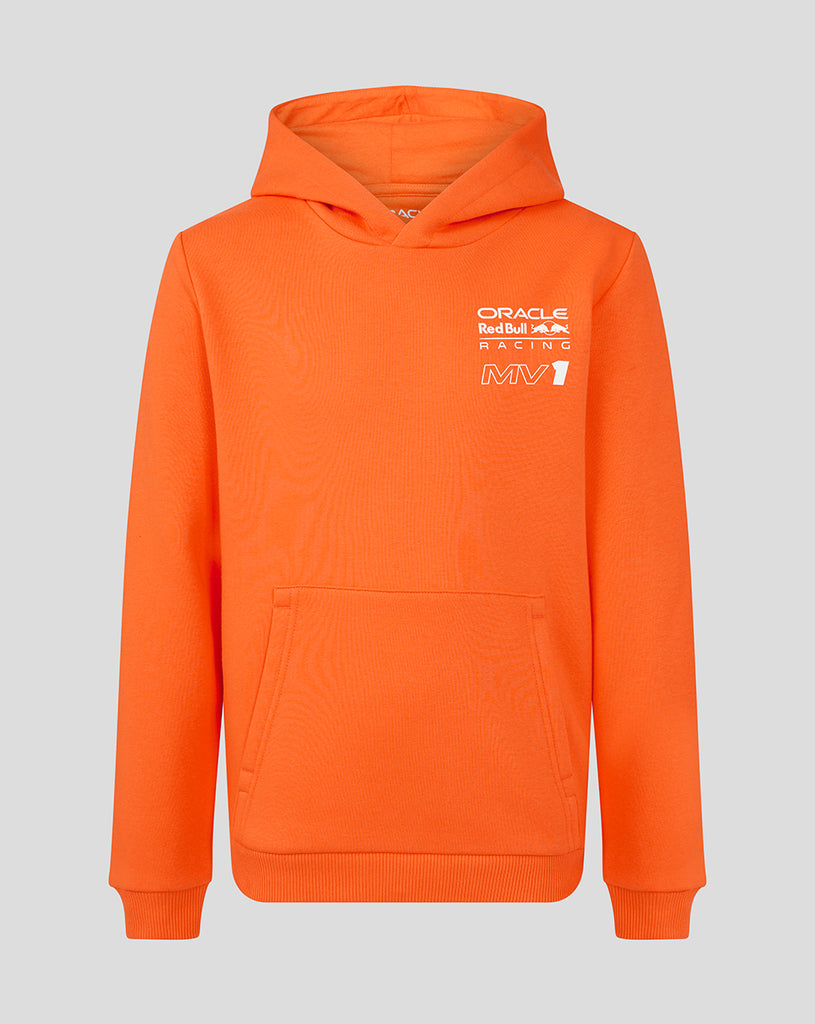 Oracle Red Bull Racing Driver Max Verstappen Junior Exotic Orange Hoodie