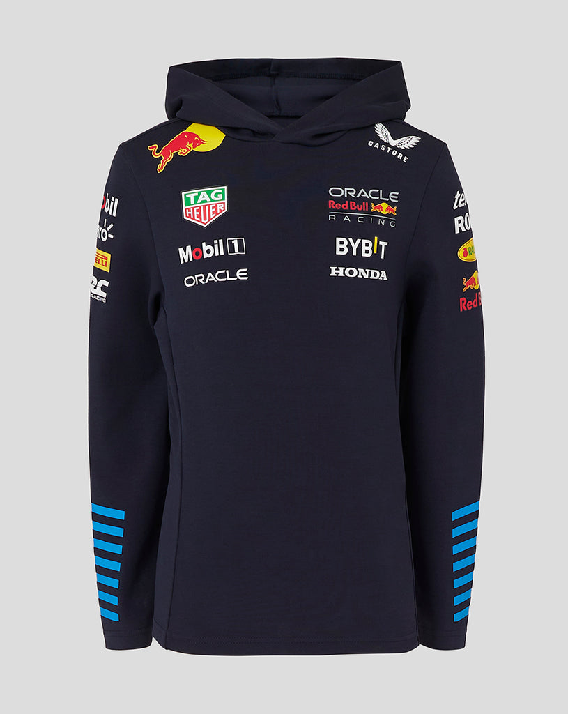 Red Bull Racing F1 Juniors Replica Pullover Long Sleeve Night Sky Blue Hoodie