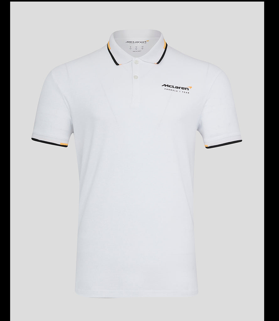 McLaren F1 Official Team Mens Core White Polo shirt