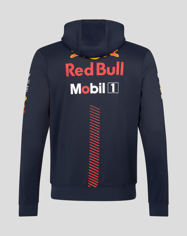 Sweat à capuche zippé Oracle Red Bull Racing F1 pour hommes, bleu ciel nocturne 