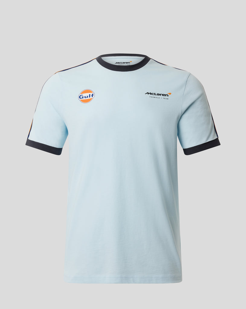 McLaren Racing F1 Gulf Ringer Taper Blue T-Shirt