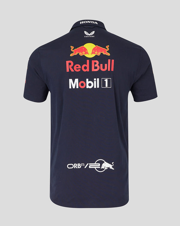 Red Bull Racing F1 Team Mens Button Down Night Sky Blue Shirt