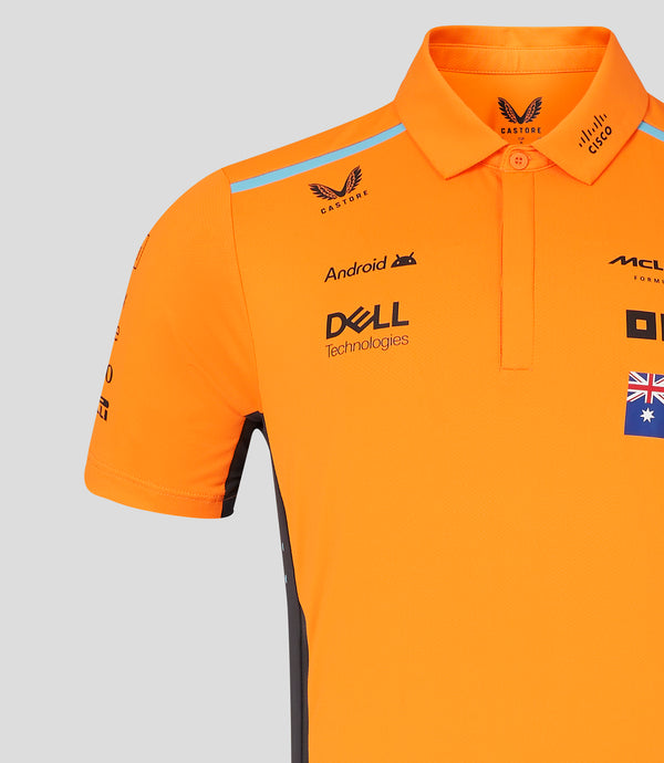 McLaren F1 Team Mens Driver Oscar Piastri Autumn Glory/Phantom Polo