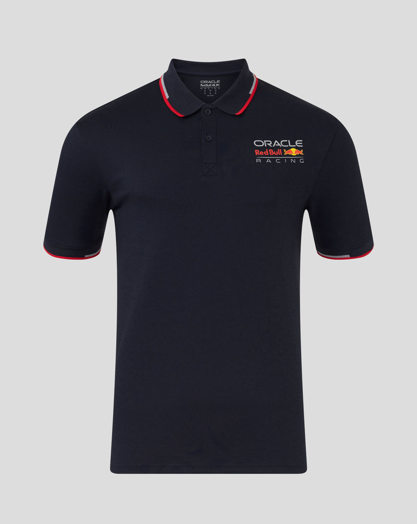 Oracle Red Bull Racing F1 Team Unisex Full Color Logo Night Sky Blue Polo 2025