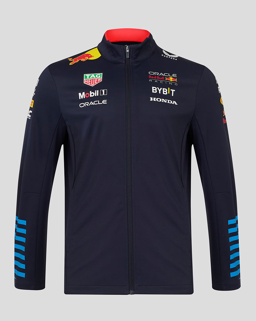 Oracle Red Bull Racing Team F1 Unisex Long Sleeve Night Sky Blue Softshell Jacket