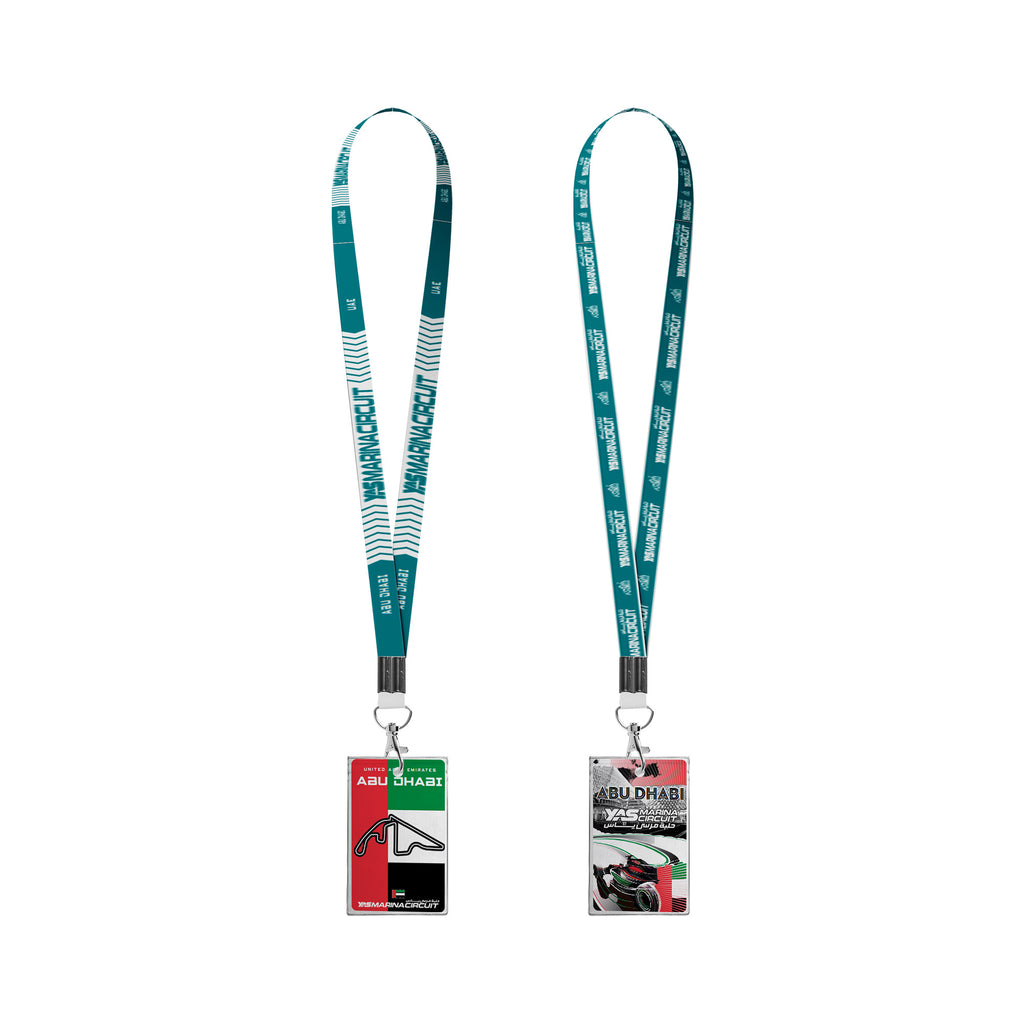 Racing Authentic Event Ticket Holder Yas Marina Circuit Abu Dhabi Multicolor Lanyard