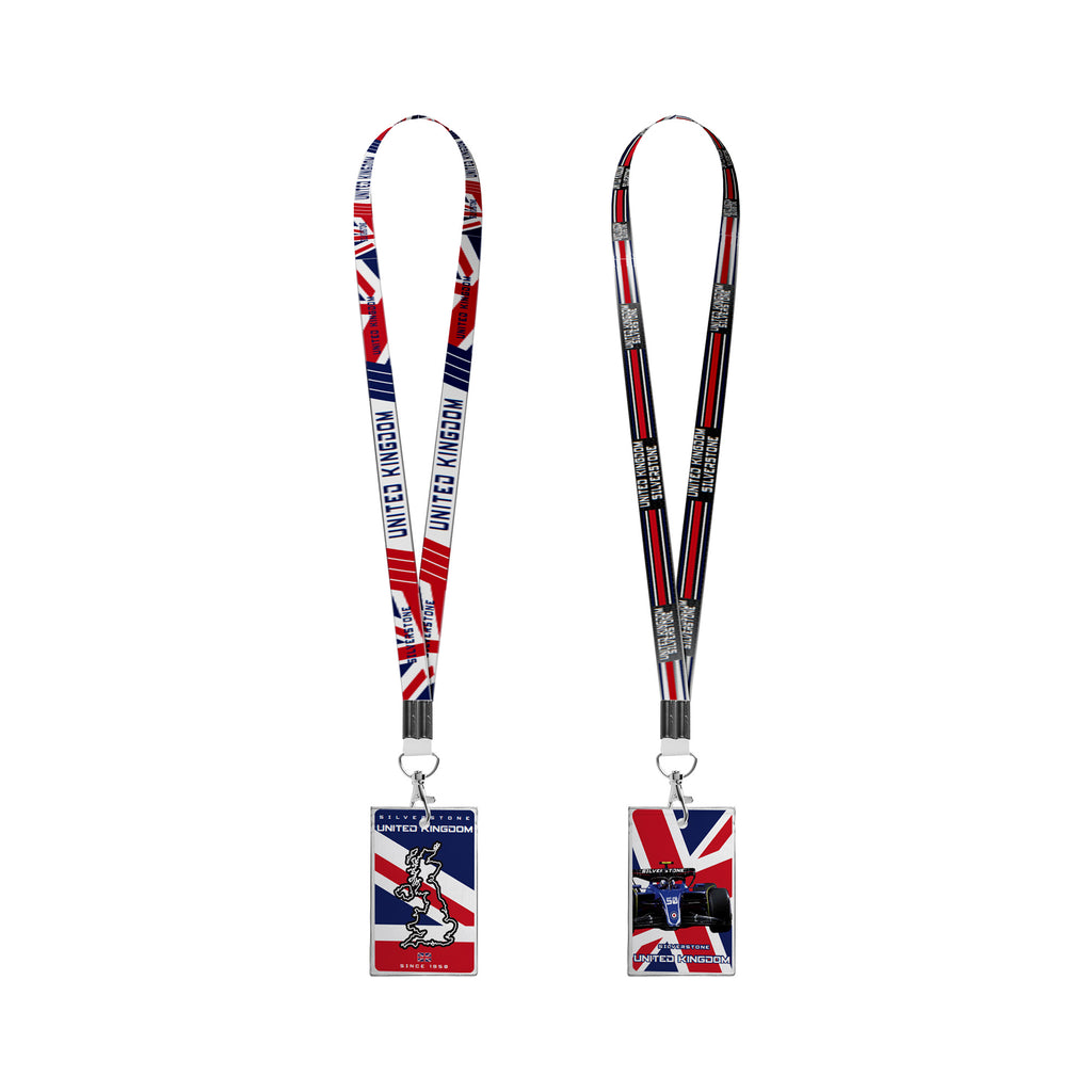 Racing Authentic Event Ticket Holder UK Multicolor Lanyard