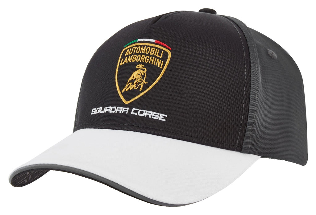 Automobili Lamborghini Squadra Corse Mens Corse Travel Black Hat