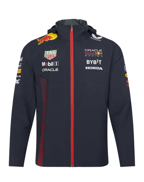 Veste bleue résistante à l'eau Oracle Red Bull Racing F1 pour hommes Rain Night Sky