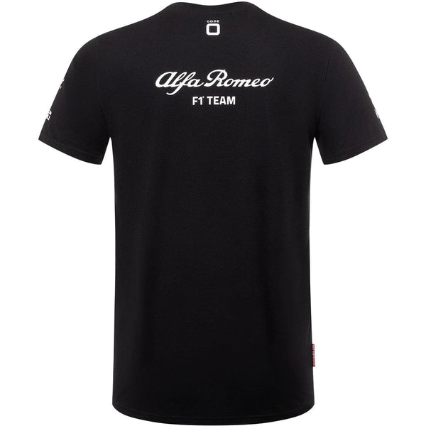 T-shirt noir pour enfants Alfa Romeo Racing F1