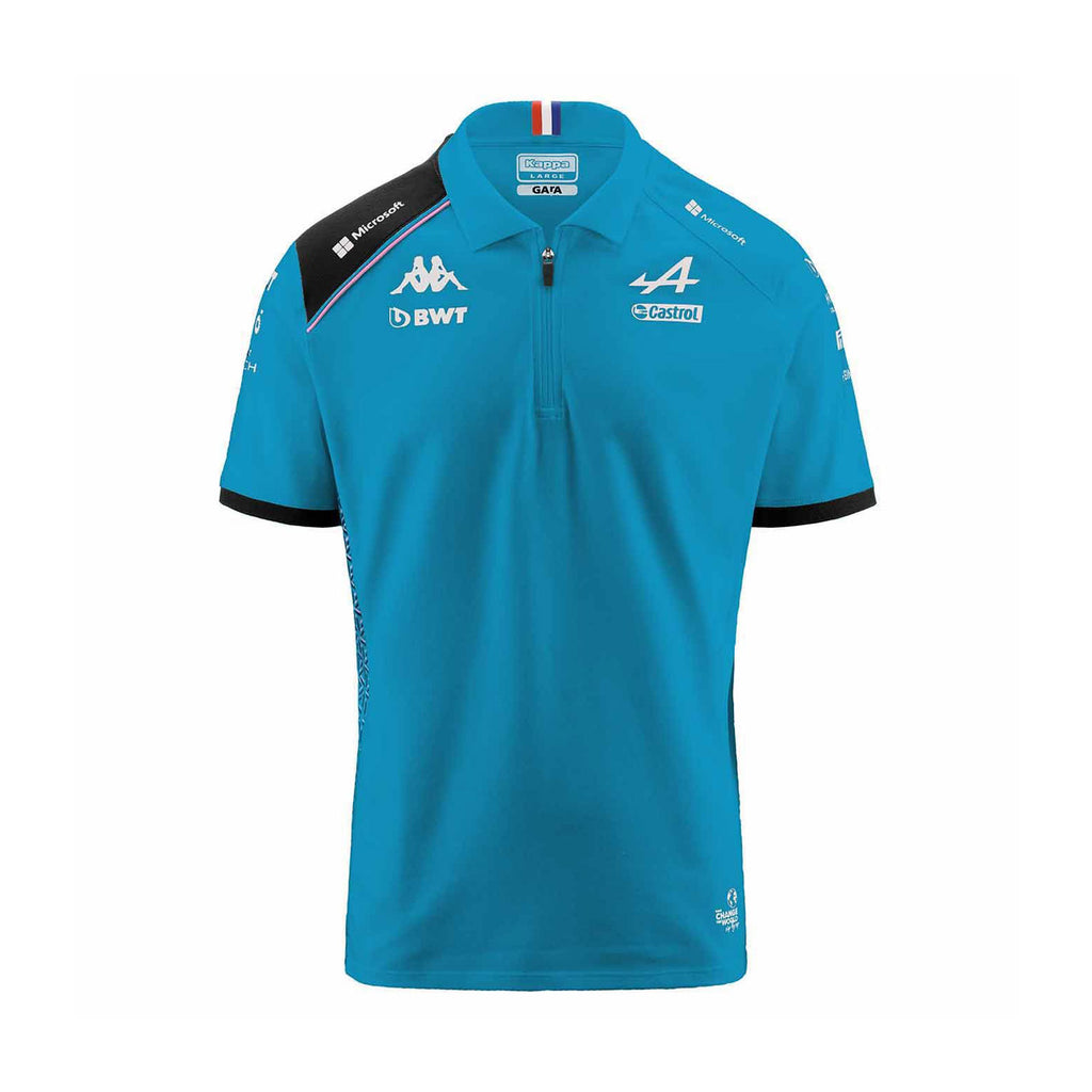 Alpine Racing F1 Team Mens Blue Polo Shirt