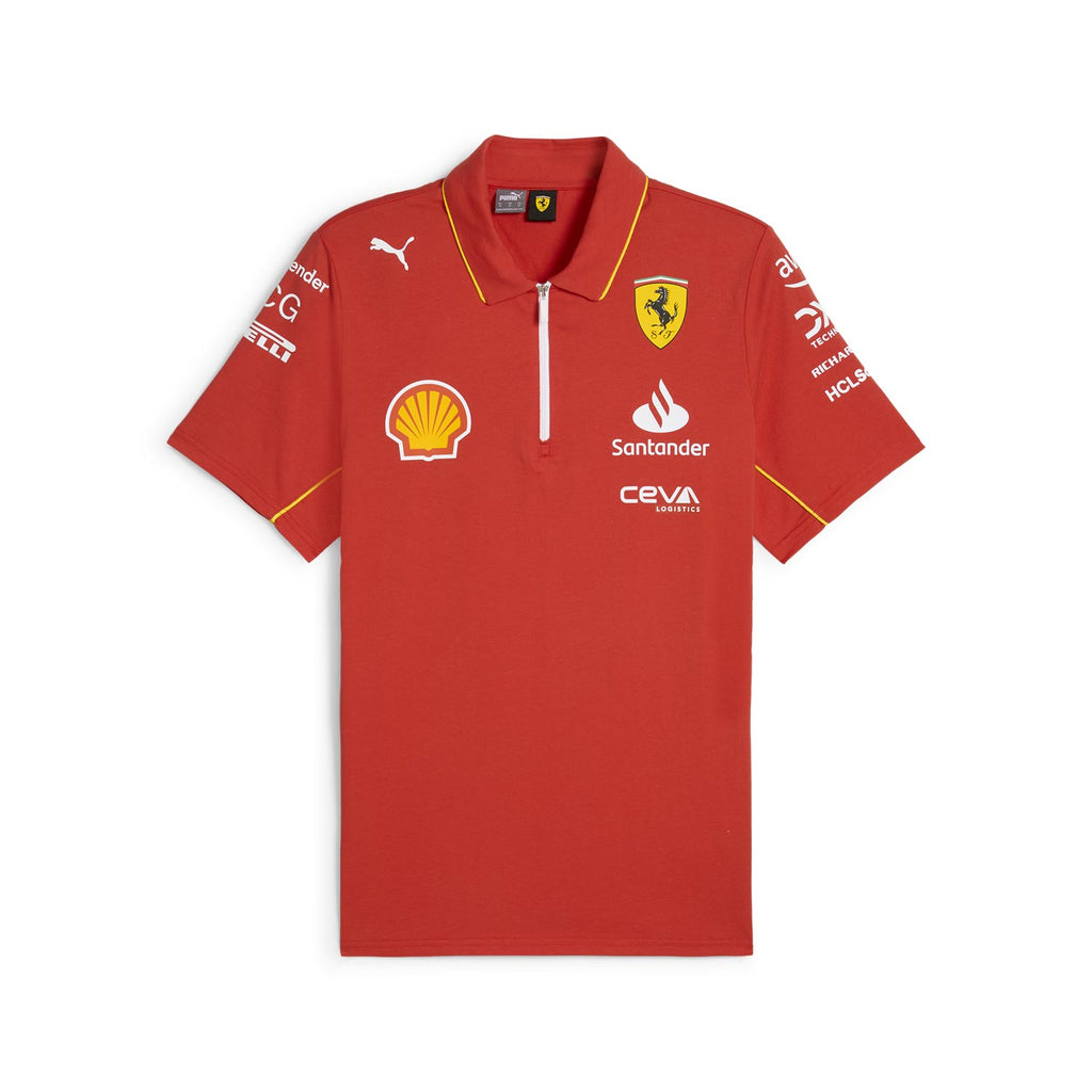 Scuderia Ferrari F1 Team Mens Red Polo 2024