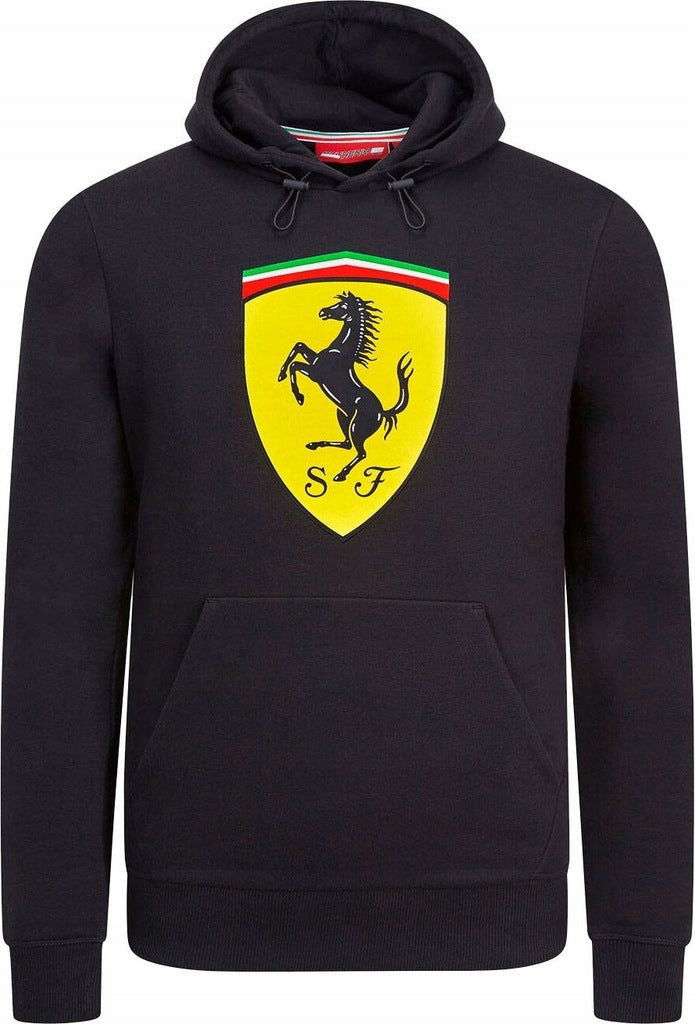 Scuderia Ferrari F1 Team Mens Hooded Black Sweatshirt 2019