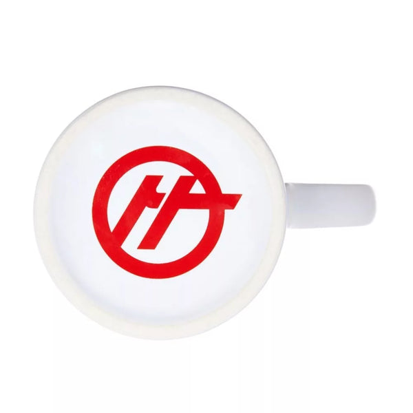 Tasse avec logo blanc de l'équipe Haas F1