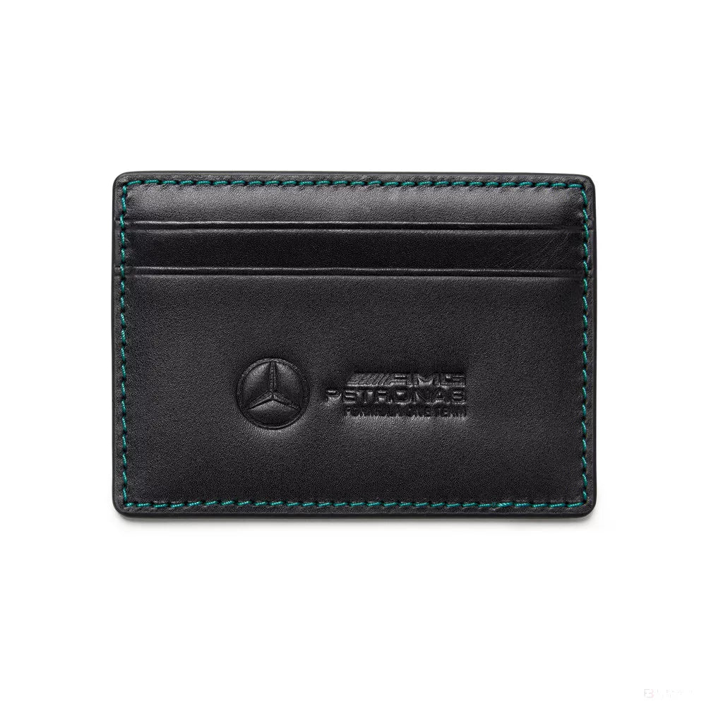 Mercedes AMG Petronas F1 Team Unisex Black Credit Card Holder wallet