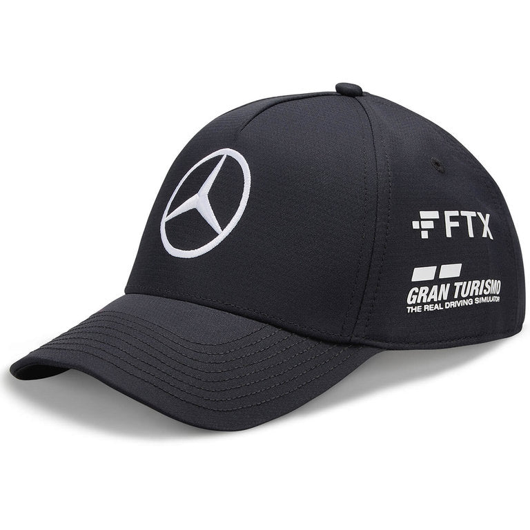 Mercedes AMG Petronas F1 Team Unisex Driver Lewis Hamilton Black Baseball Hat 2022