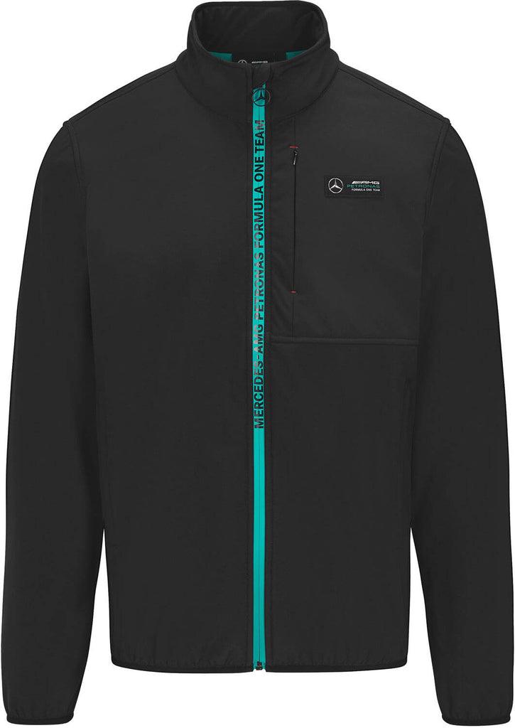 Mercedes AMG Petronas F1 Men Softshell Black Jacket