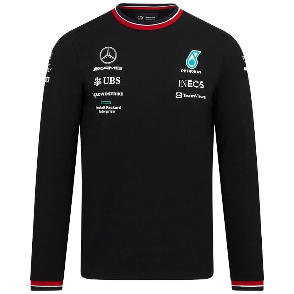 Mercedes AMG Petronas F1 Team Mens Driver Lewis Hamilton LS Driver Tee