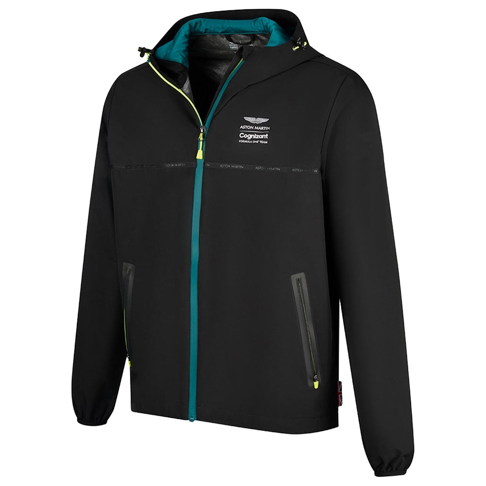 Aston Martin Cognizant F1 Lifestyle Rain Black Jacket 2022