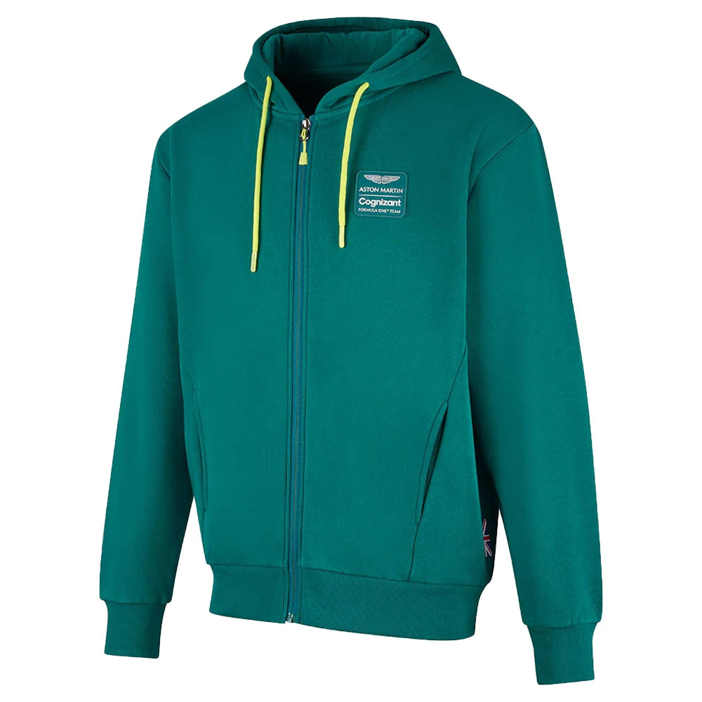 Aston Martin Cognizant F1 Lifestyle Full Zip Green Hoodie 2022