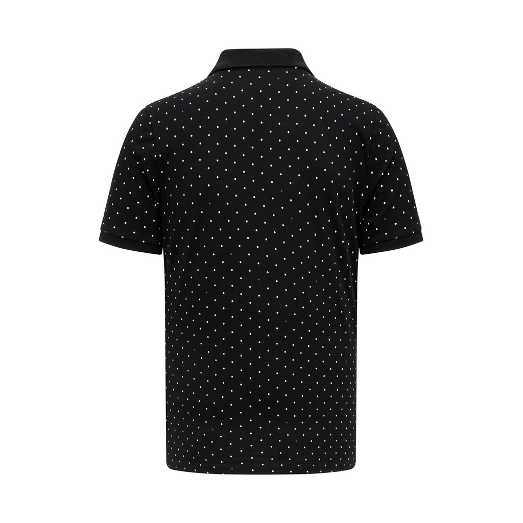Mercedes AMG Petronas F1 Mens Polka Dot black Polo – V12 RS